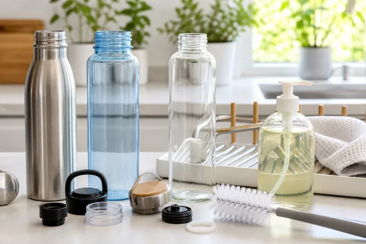 Come pulire la borraccia: metodo in 5 minuti per acciaio, plastica e vetro