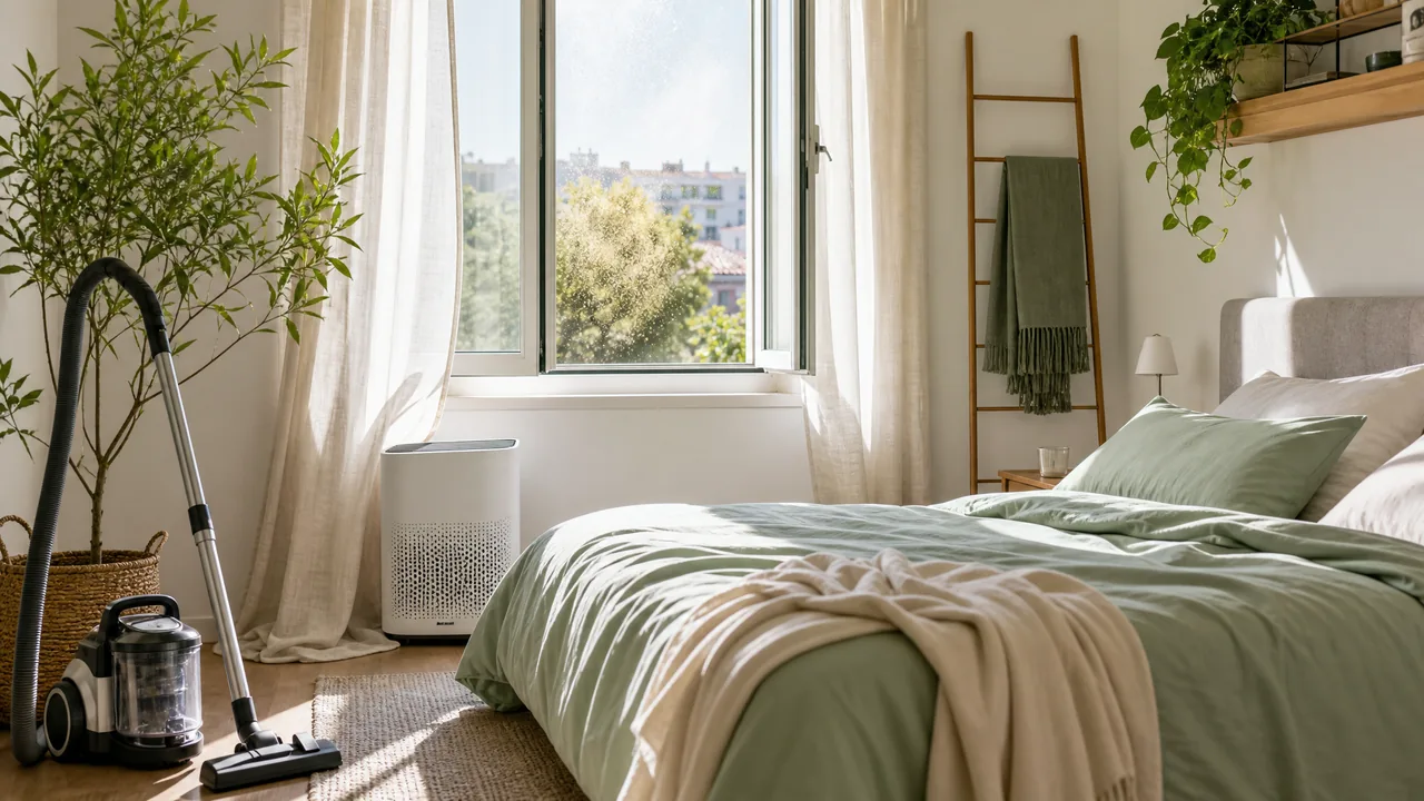 Pollini e allergeni primaverili possono accumularsi in casa, su tessuti e superfici