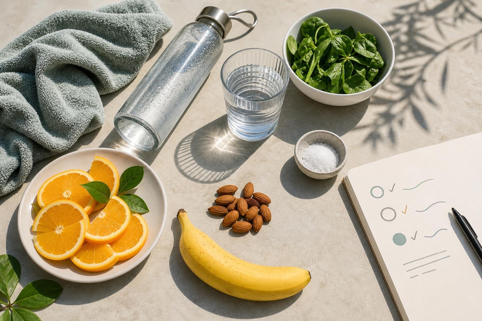 acqua frutta e alimenti ricchi di minerali per una routine di idratazione estiva