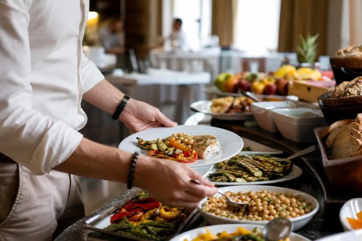Buffet hotel: il piatto equilibrato senza assaggiare tutto
