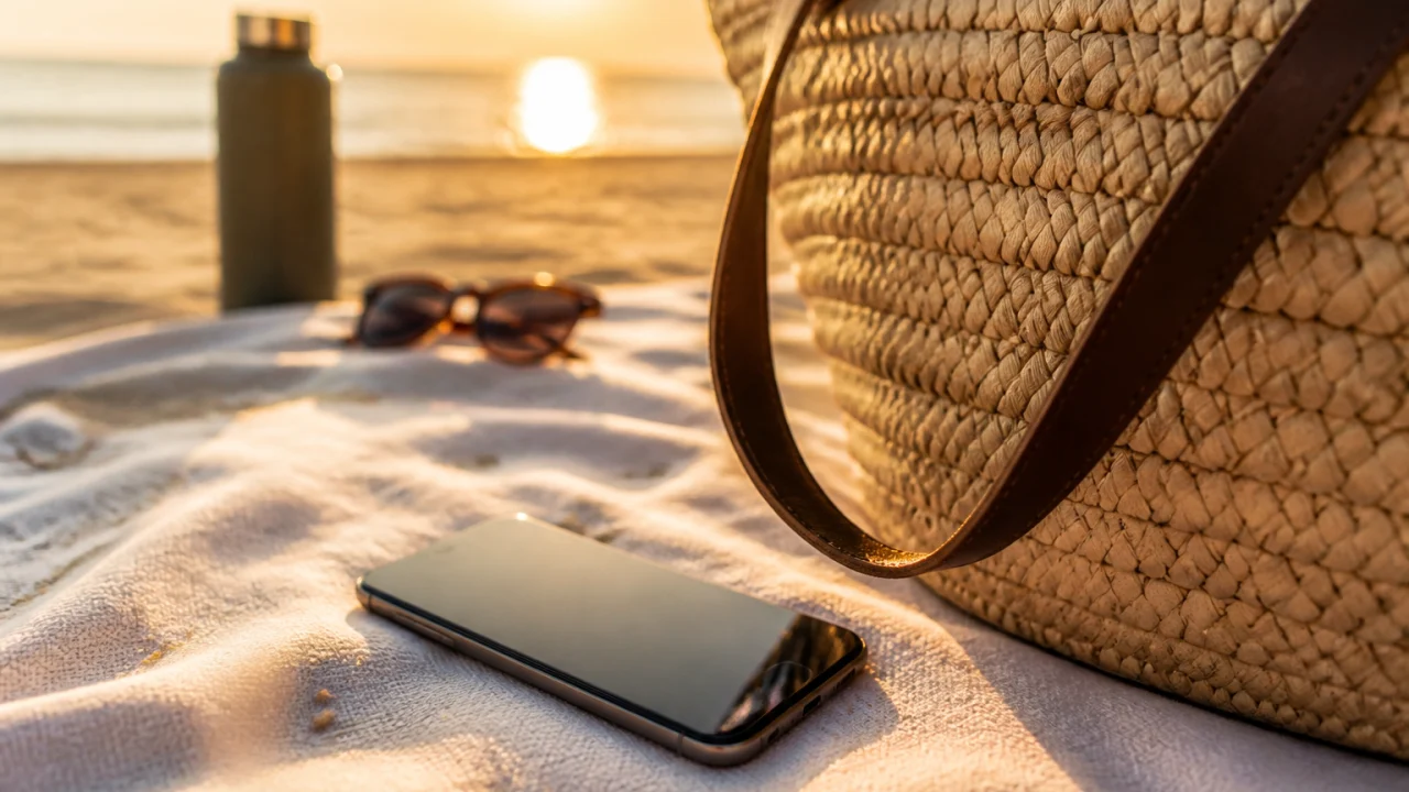 Telefono in spiaggia: come proteggerlo da caldo, sabbia e foto inutili